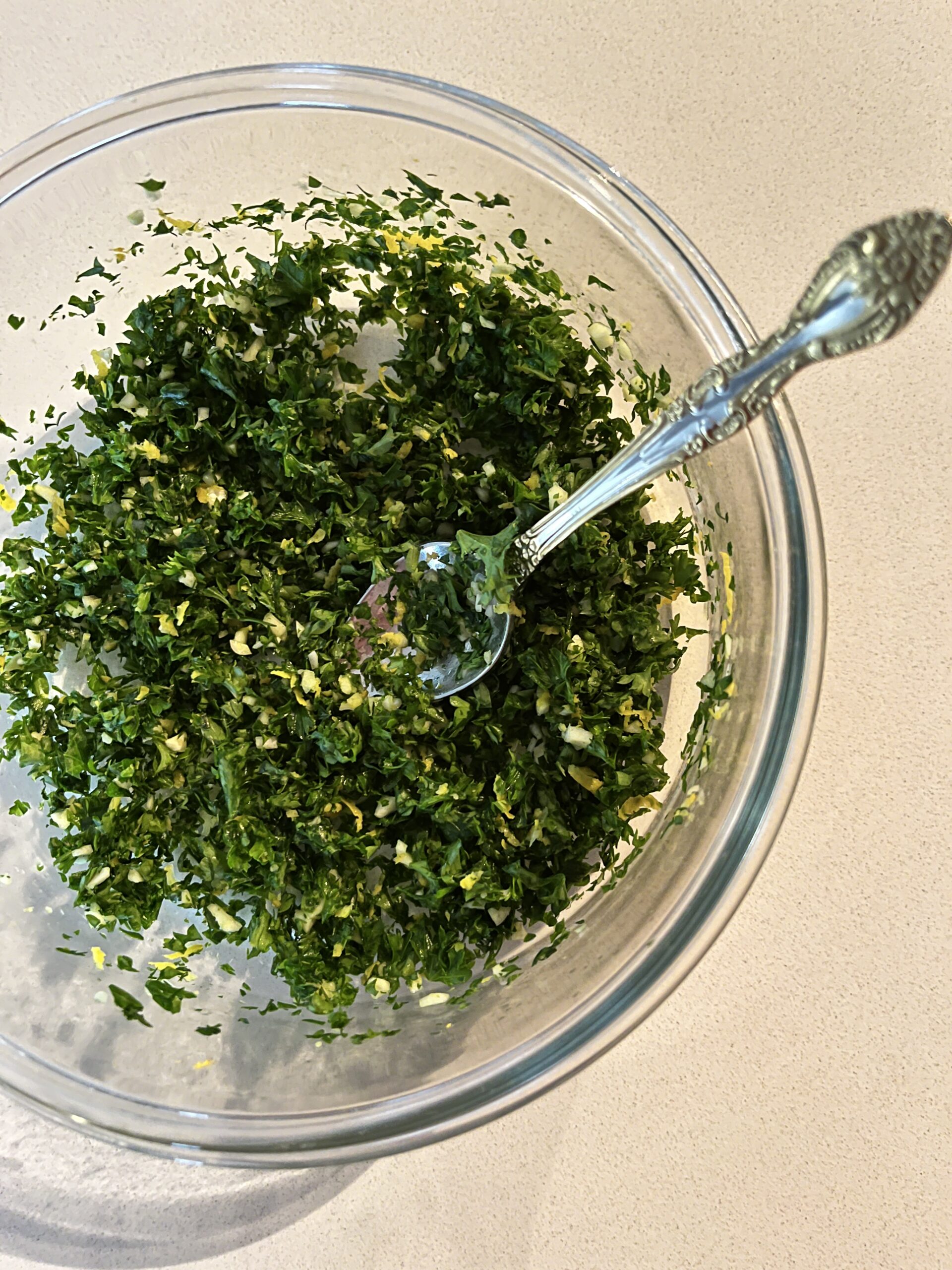 gremolata is ready