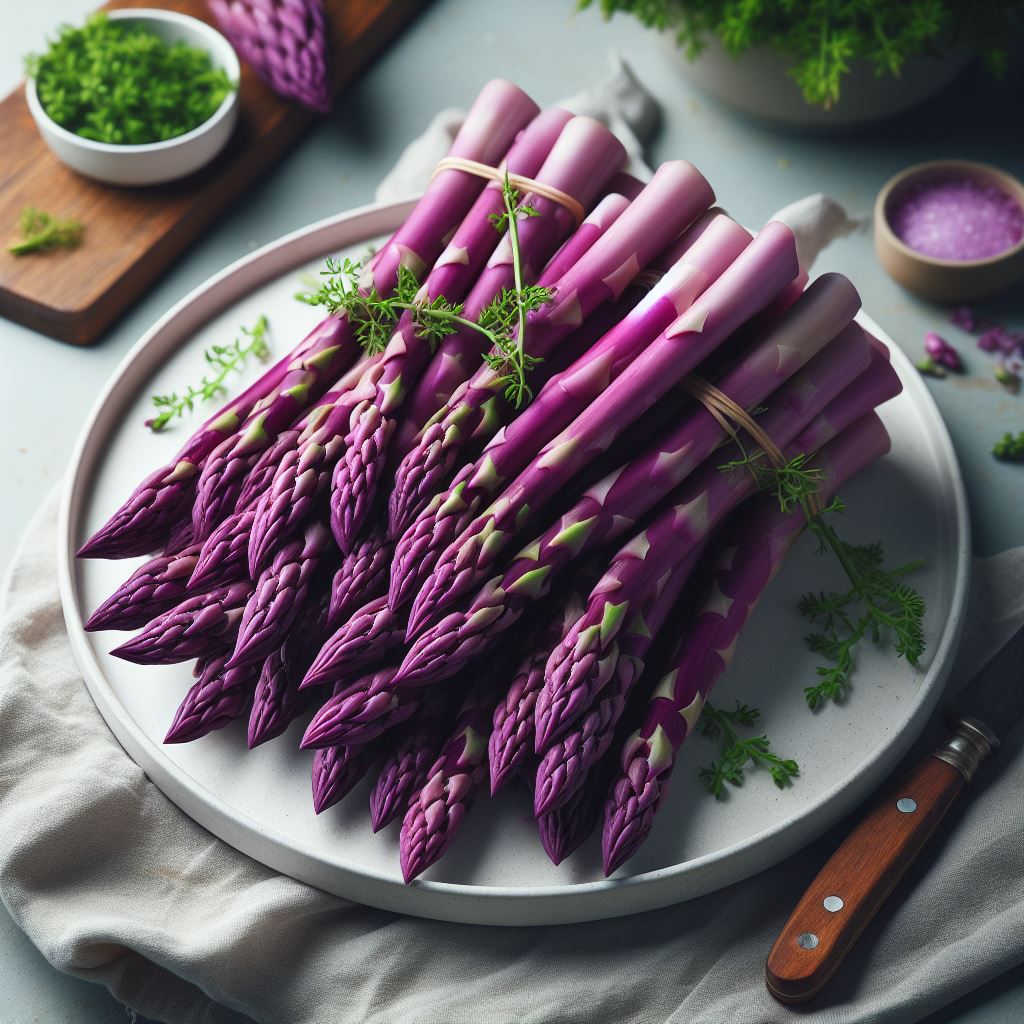 purple asparagus - ai art