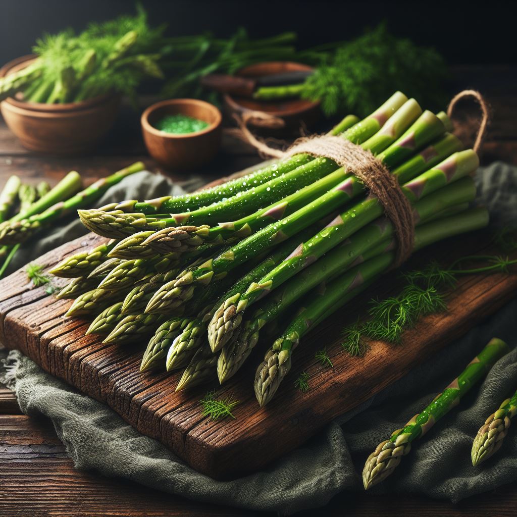 green asparagus - ai art