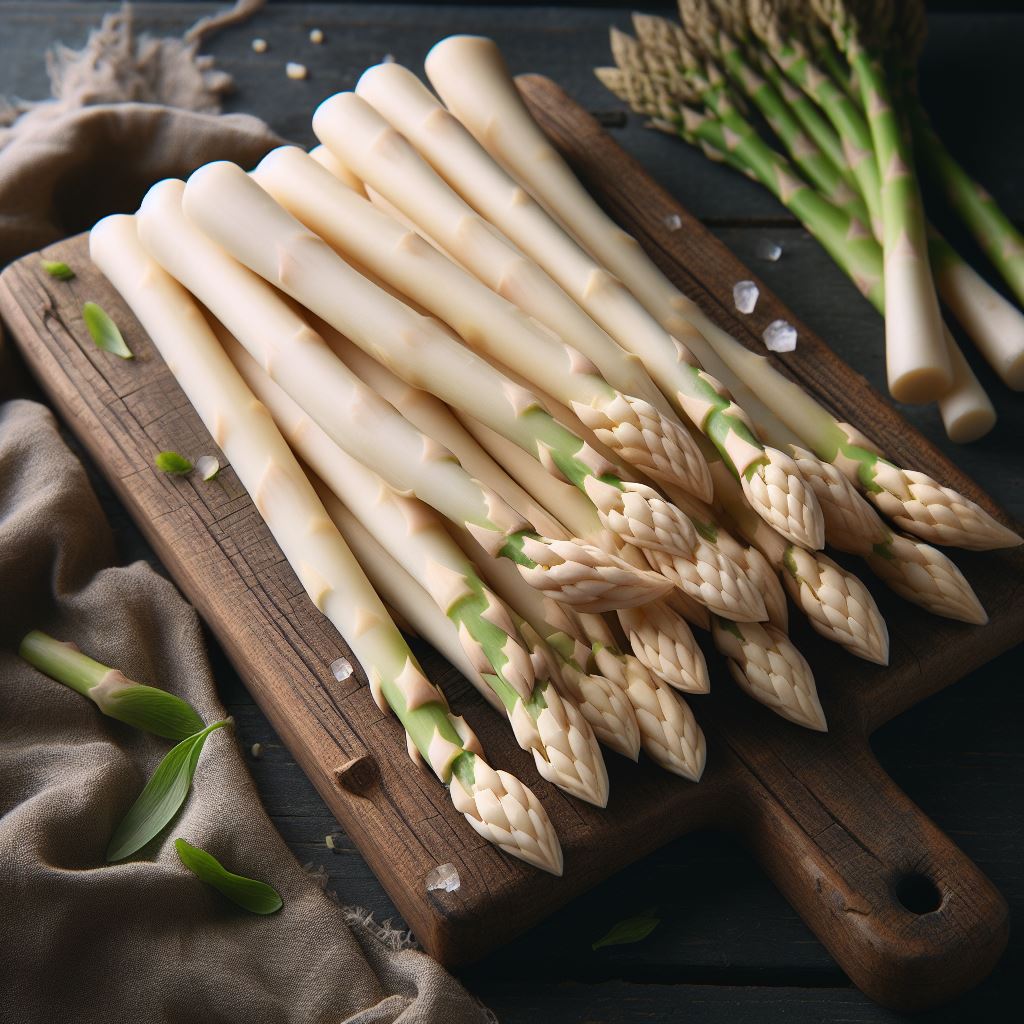 white asparagus - ai art